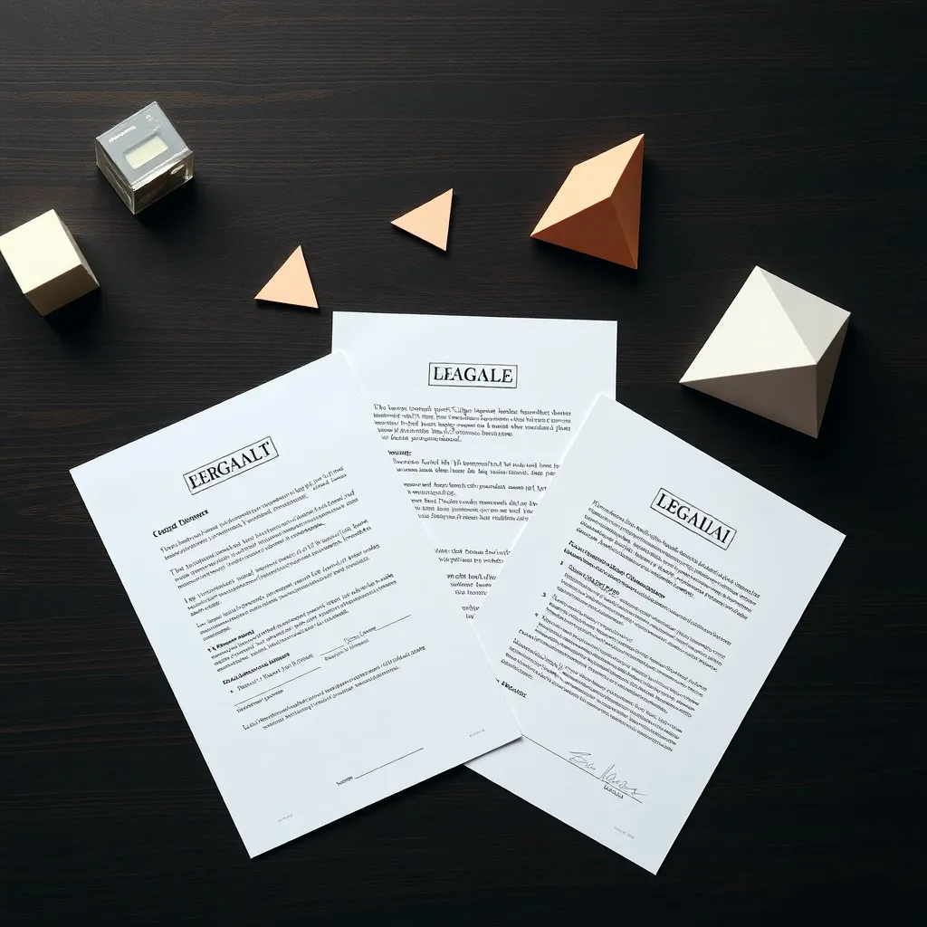 A minimalist representation of legal documents and geometric
